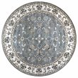 Alora Decor Liberty 8' Round Border Gray/Tan/Ivory Hand-Tufted Area Rug