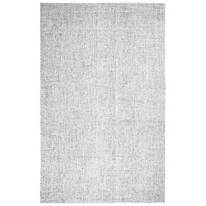 Alora Decor London 6'6&quot x 9'6&quot Solid Gray/Gray/Rust/Blue Hand-Tufted Area Rug