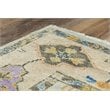 Alora Decor Muse 9' x 12' Gray/Ivory/Gray/Purple/Orange/Blue Hand Knotted Rug
