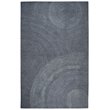Alora Decor London 3' x 5' Swirl Gray/Gray/Rust/Blue Hand-Tufted Area Rug