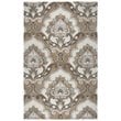 Alora Decor Napoli 5' x 8' Medallion Mocha/Ivory Hand-Tufted Area Rug