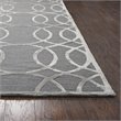 Alora Decor Madison 3' x 5' Geometric Medium Gray/Silver Hand-Tufted Area Rug