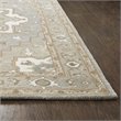 Alora Decor Makalu 3' x 5' Oriental Medallion Gray/Natural Hand-Tufted Area Rug