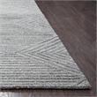 Alora Decor Makalu 3' x 5' Geometric/Solid Gray/Natural Hand-Tufted Area Rug