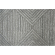 Alora Decor Makalu 3' x 5' Geometric/Solid Gray/Natural Hand-Tufted Area Rug