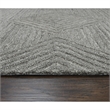 Alora Decor Makalu 3' x 5' Geometric/Solid Gray/Natural Hand-Tufted Area Rug