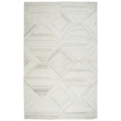 Alora Decor Makalu 3' x 5' Geometric/Solid Gray/Natural Hand-Tufted Area Rug