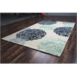 Alora Decor Milan 5' x 8' Medallion Navy/Gray/Rust/Blue Hand-Tufted Area Rug