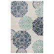 Alora Decor Milan 5' x 8' Medallion Navy/Gray/Rust/Blue Hand-Tufted Area Rug