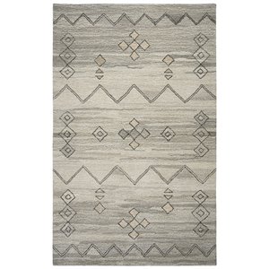 Alora Decor Makalu 3' x 5' Moroccan Gray/Natural Hand-Tufted Area Rug
