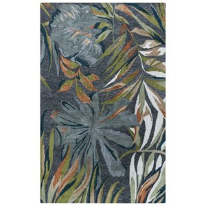 Alora Decor Mirage 7'9&quot x 9'9&quot Floral Gray/Blue/Green/White/Orange Rug