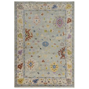 Alora Decor Muse 8' x 10' Gray/Beige/Blue/Purple/Red/Yellow Hand Knotted Rug