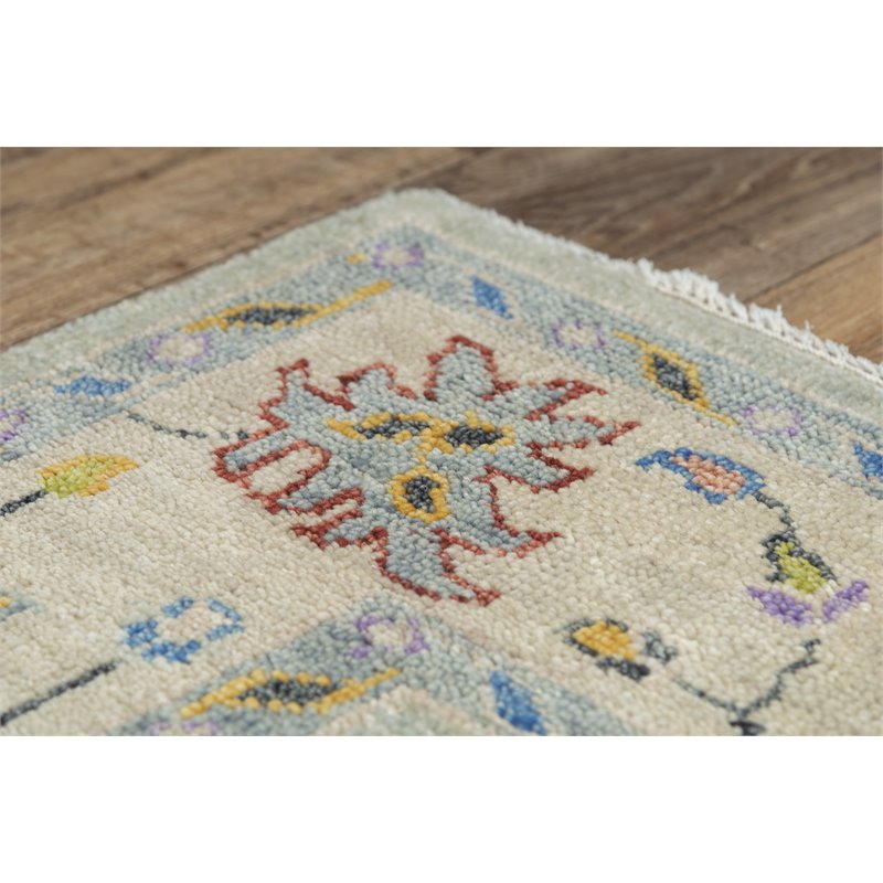 Alora Decor Muse 9' x 12' Gray/Beige/Blue/Purple/Red/Yellow Hand Knotted Rug