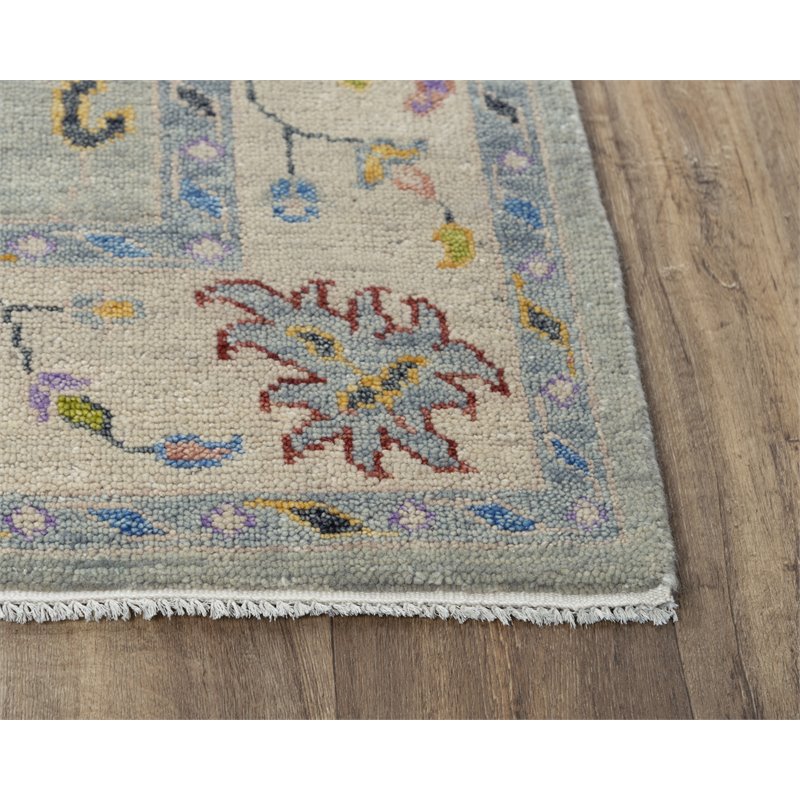 Alora Decor Muse 6' x 9' Gray/Beige/Blue/Purple/Red/Yellow Hand Knotted Area Rug