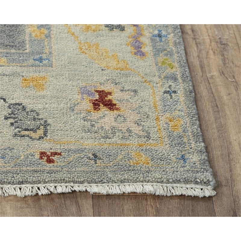 Alora Decor Muse 10' x 14' Gray/Beige/Gray/Yellow/Red Hand Knotted Area Rug