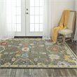 Alora Decor Muse 8' x 10' Gray/Brown/Red/Blue/Yellow Hand Knotted Area Rug