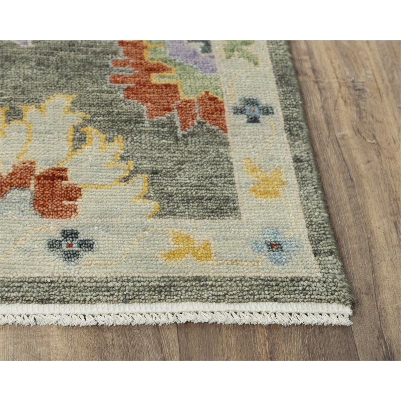 Alora Decor Muse 8' x 10' Gray/Brown/Red/Blue/Yellow Hand Knotted Area Rug