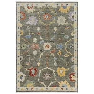 Alora Decor Muse 8' x 10' Gray/Brown/Red/Blue/Yellow Hand Knotted Area Rug