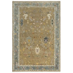 Alora Decor Muse 8' x 10' Taupe/Gray/Brown/Blue/Gray Hand Knotted Area Rug