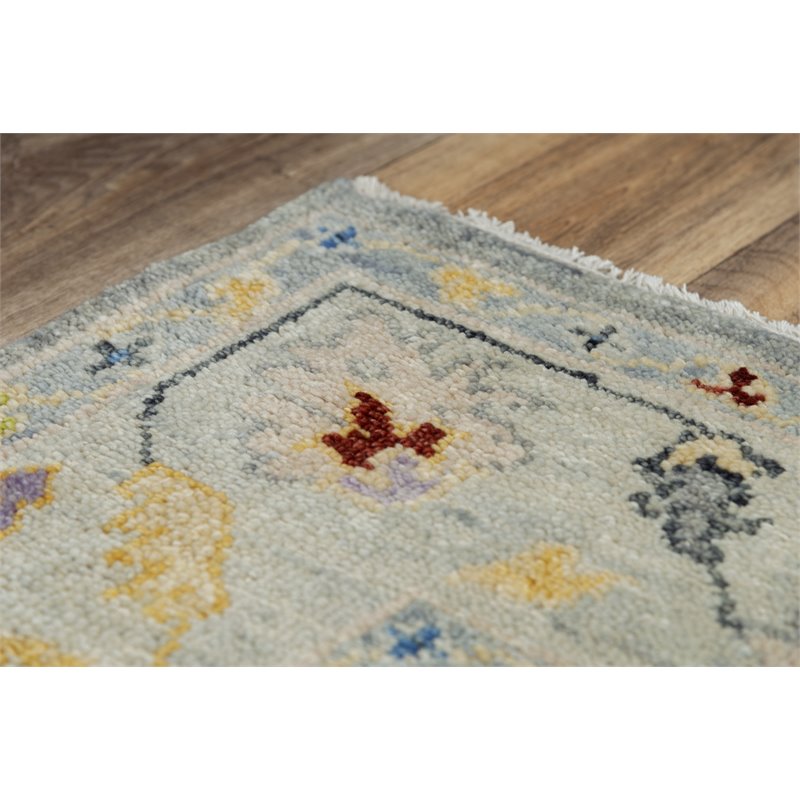 Alora Decor Muse 8' x 10' Gray/Beige/Gray/Yellow/Red Hand Knotted Area Rug