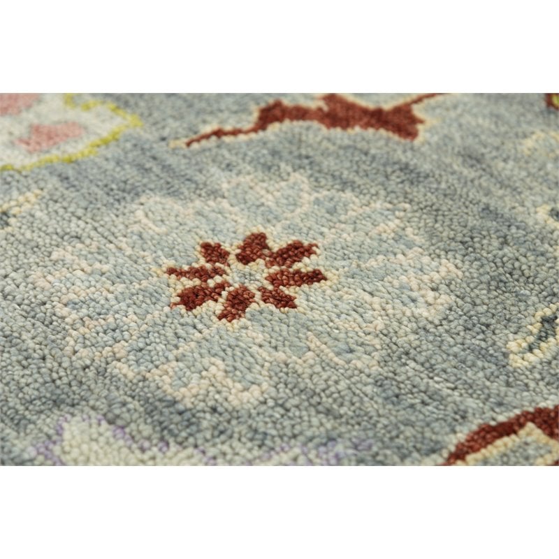 Alora Decor Muse 9' x 12' Gray/Beige/Gray/Yellow/Red Hand Knotted Area Rug