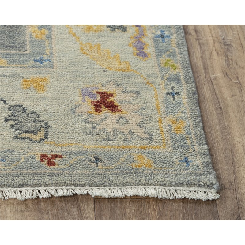 Alora Decor Muse 6' x 9' Gray/Beige/Gray/Yellow/Red Hand Knotted Area Rug