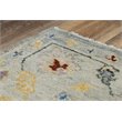 Alora Decor Muse 6' x 9' Gray/Beige/Gray/Yellow/Red Hand Knotted Area Rug