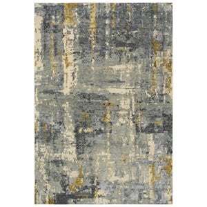 Alora Decor Noble 10' x 14' Gray/Beige/Gray/Rust/Blue Hand Knot Area Rug