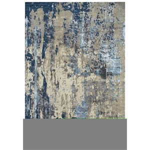 Alora Decor Noble 8' x 10' Abstract Beige/Gray/Gray/Rust/Blue Hand Knot Area Rug