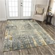 Alora Decor Noble 8' x 10' Abstract Gray/Beige/Gray/Rust/Blue Hand Knot Area Rug