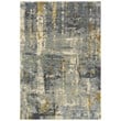 Alora Decor Noble 9' x 12' Abstract Gray/Beige/Gray/Rust/Blue Hand Knot Area Rug