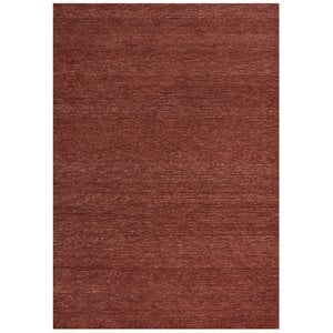 Alora Decor Luna 8'6&quotx11'6&quot Solid/Tone on Tone Rust/Rust Hand-Tufted Area Rug