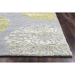 Alora Decor Milan 3' x 5' Medallion yellow/Gray/Rust/Blue Hand-Tufted Area Rug