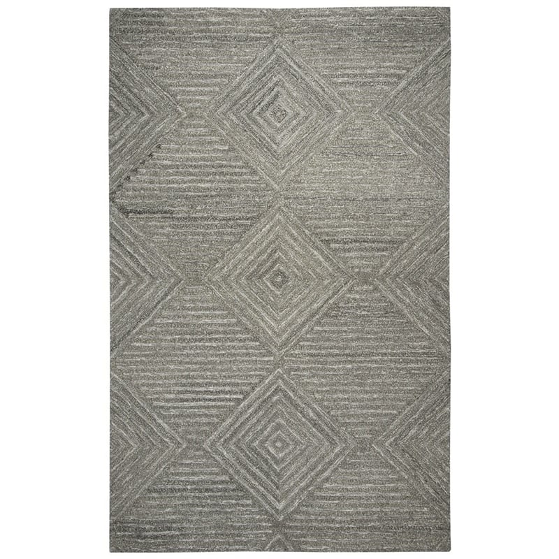 Alora Decor Makalu 8' x 10' Geometric/Solid Tan/Natural Hand-Tufted Area Rug