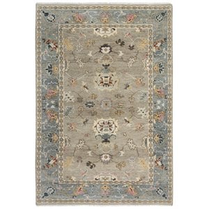 Alora Decor Muse 8' x 10' Tan/Gray/Brown/Blue/Gray Hand Knotted Area Rug