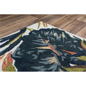 Alora Decor Mirage 8'9&quot x 11'9&quot Floral White/White/Blue/Green/Yellow/Orange Rug