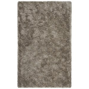Alora Decor Oregon 5'x7'6&quot Solid Shag Beige/Tone on Tone Tufted Area Rug