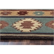 Alora Decor Ryder 5' x 8' Tribal Gray Blue/Rust/Burgundy/Tan/Khaki Area Rug