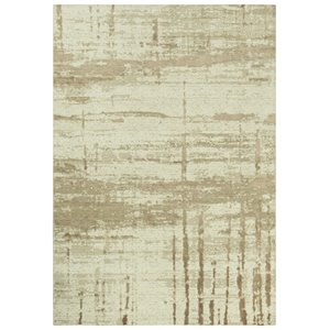 Alora Decor Radiant 10' x 13' Abstract Beige/Ivory/Tan Hybrid Area Rug