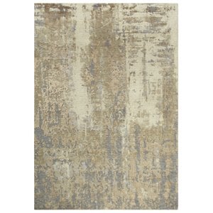 Alora Decor Radiant 9' x 12' Abstract Beige/Ivory/Gray Hybrid Area Rug