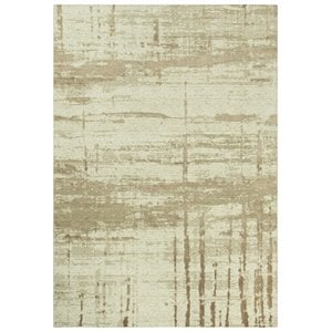 Alora Decor Radiant 9' x 12' Abstract Beige/Ivory/Tan Hybrid Area Rug