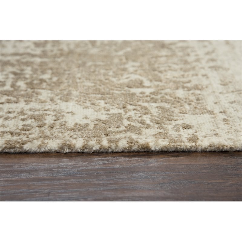Alora Decor Radiant 5' x 8' Abstract Beige/Ivory/Tan Hybrid Area Rug