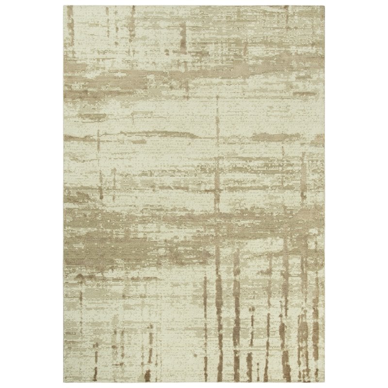 Alora Decor Radiant 5' x 8' Abstract Beige/Ivory/Tan Hybrid Area Rug