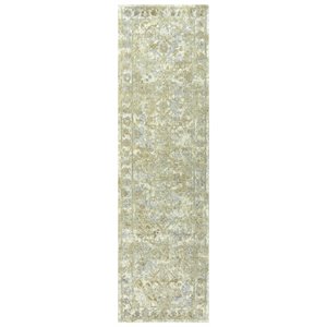 Alora Decor Radiant 2'6&quot x 8' Classic Beige/Ivory Hybrid Area Rug