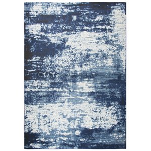 Alora Decor Swagger 3'3&quot x 5'3&quot Blue/Ivory/Lt. Blue/Medium Blue/Dk Blue Area Rug
