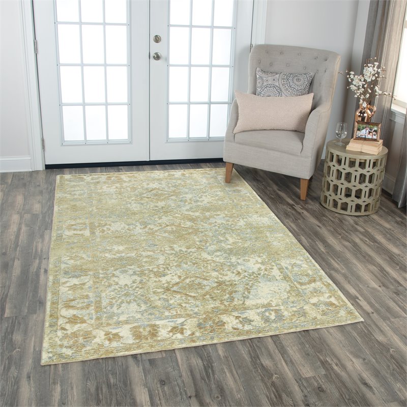 Alora Decor Radiant 9' x 12' Classic Beige/Ivory Hybrid Area Rug