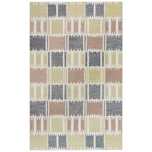 Alora Decor Rivera 8'9&quot x 11'9&quot Beige/Ivory/Charcoal Hand-Tufted Area Rug
