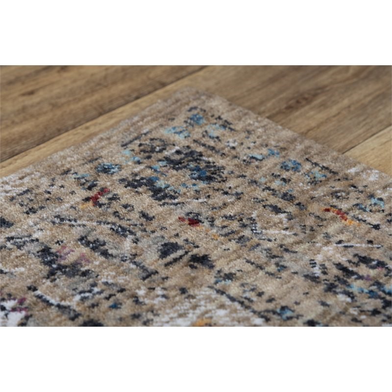 Alora Decor Sanction 8' x 10' Beige/White/Brown/Multi Color Area Rug