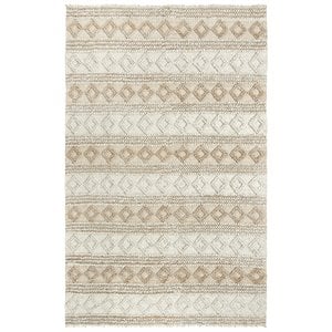 Alora Decor Sun 8'6&quot x 11'6&quot Geometric/Stripe Beige/Tan Woven Area Rug