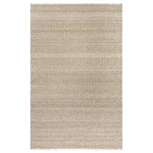 Alora Decor Sun 5'  x 7'6&quot Basket Weave Beige/Tan Woven Area Rug